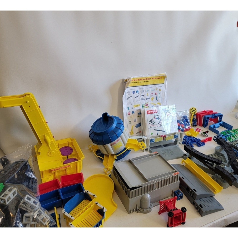 Rokenbok Monorail Depot Elevation Station Crane Hopper Set Instruction Booklet